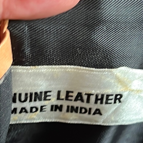 Gorgeous tan genuine, leather handwoven envelope clutch bag 12”x7” - Picture 5 of 12